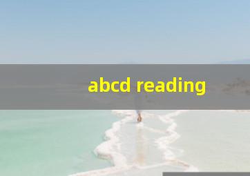 abcd reading